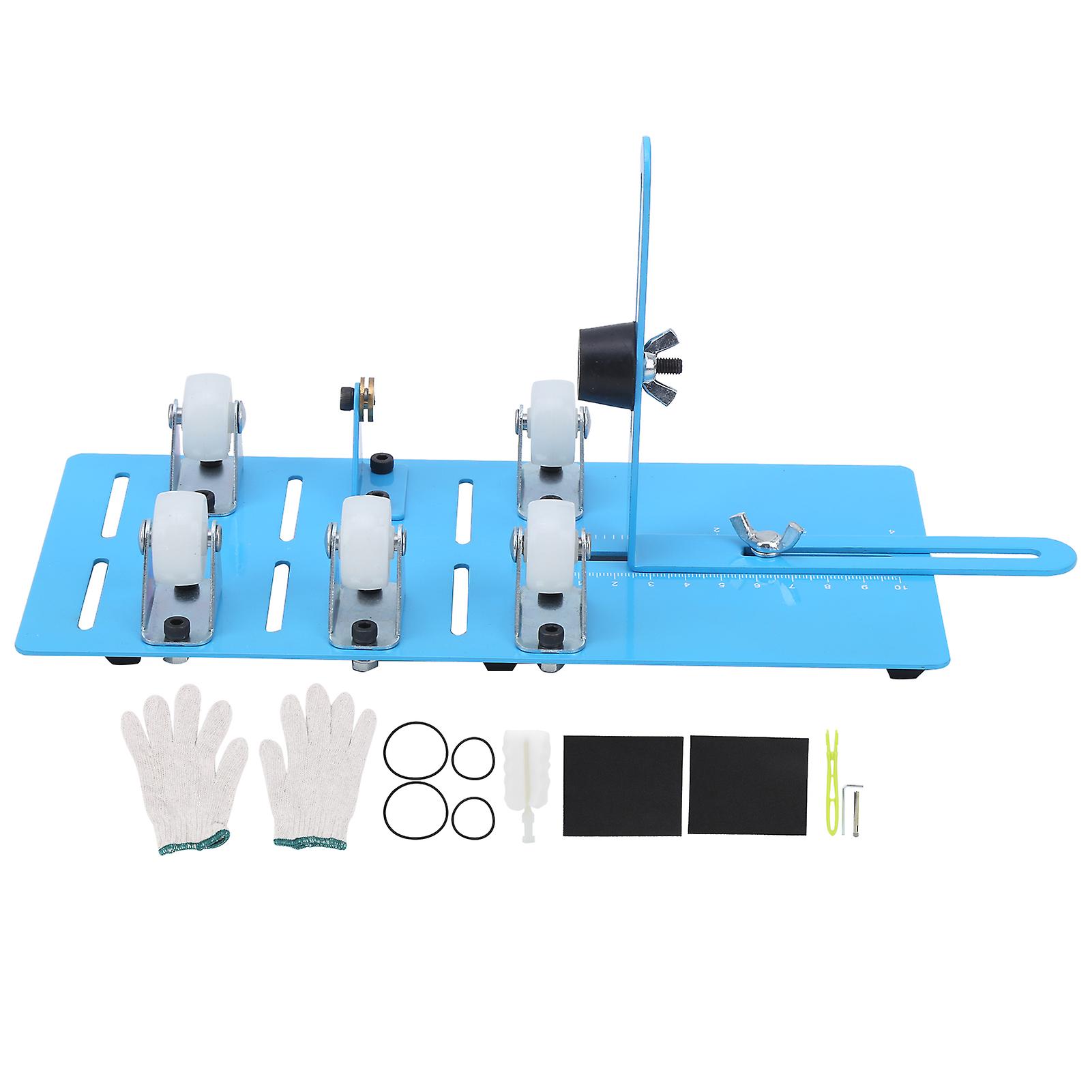 مجموعة قطع زجاجة النبيذ الزجاجية المصنوعة من سبائك الألومنيوم ثلاث عجلات قطع ، مناسبة لأدوات القطع