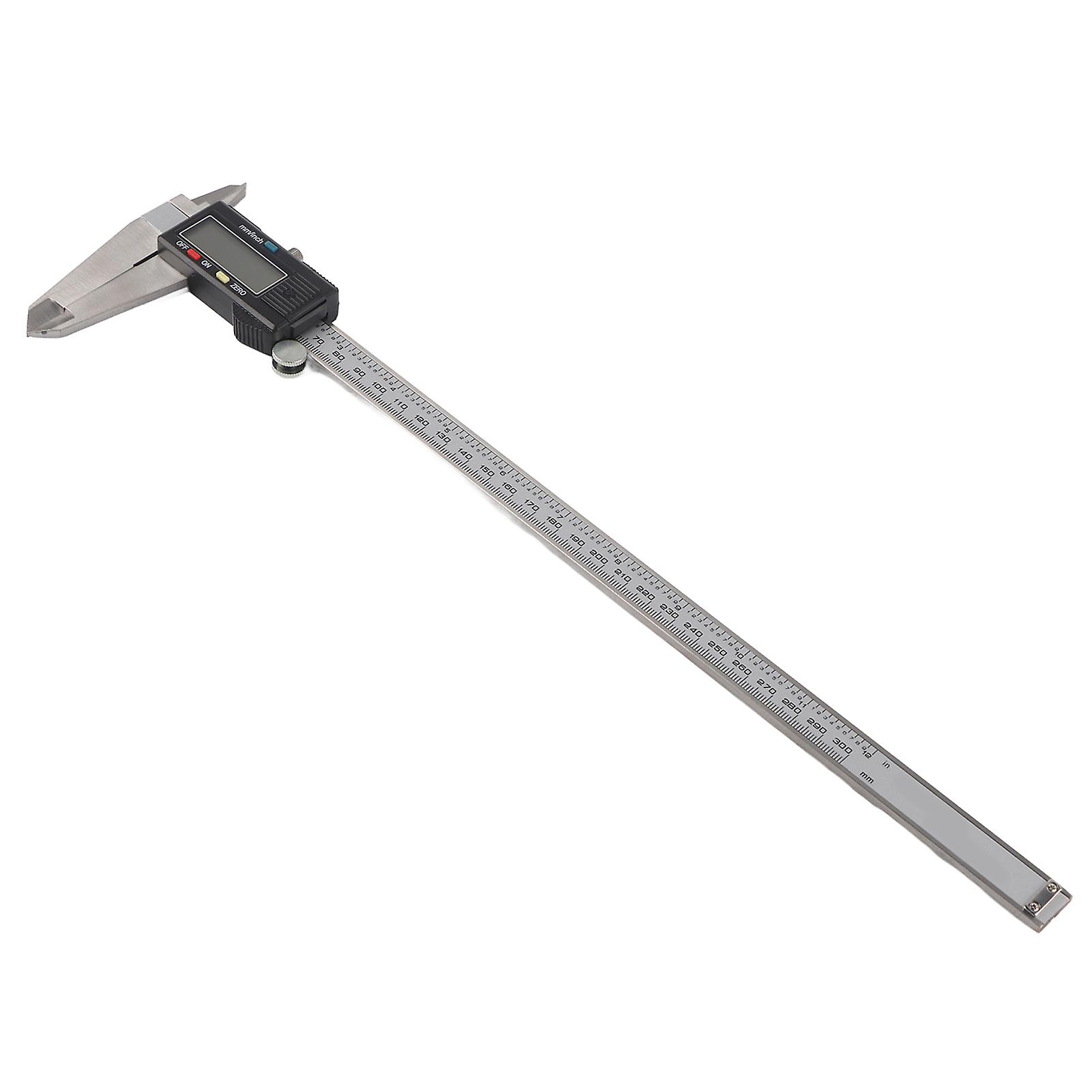 12 Inch 300MM Digital Electronic Vernier Caliper 0-300MM Micrometer Measuring Tool with LCD Display High Precision for Accurate Measurement