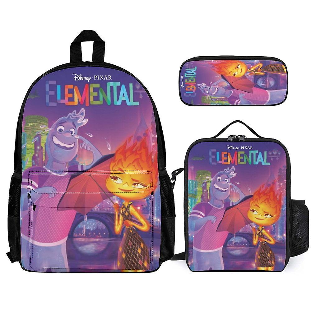 Elemental 3Pcs Backpacks Sets with Lunch Bag And Pencil Case