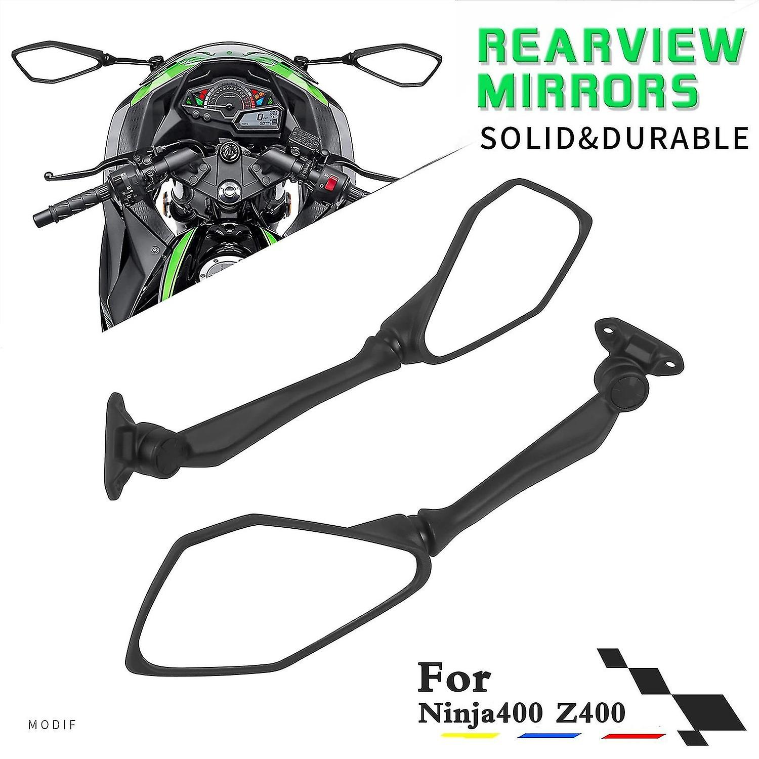 Espejos Retrovisores Ajustables Para Motocicleta, Retrovisores Para Kawasaki Ninja400 Ex400 Z400 Nin
