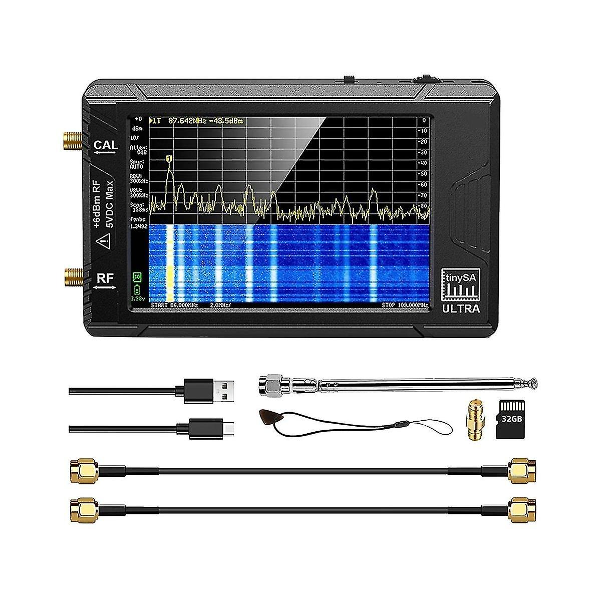 Voor Ultra Spectrum Analyzer + 32GB Card 4inch Display 100khz tot 5.3ghz Signal Generator Netwerk Inter