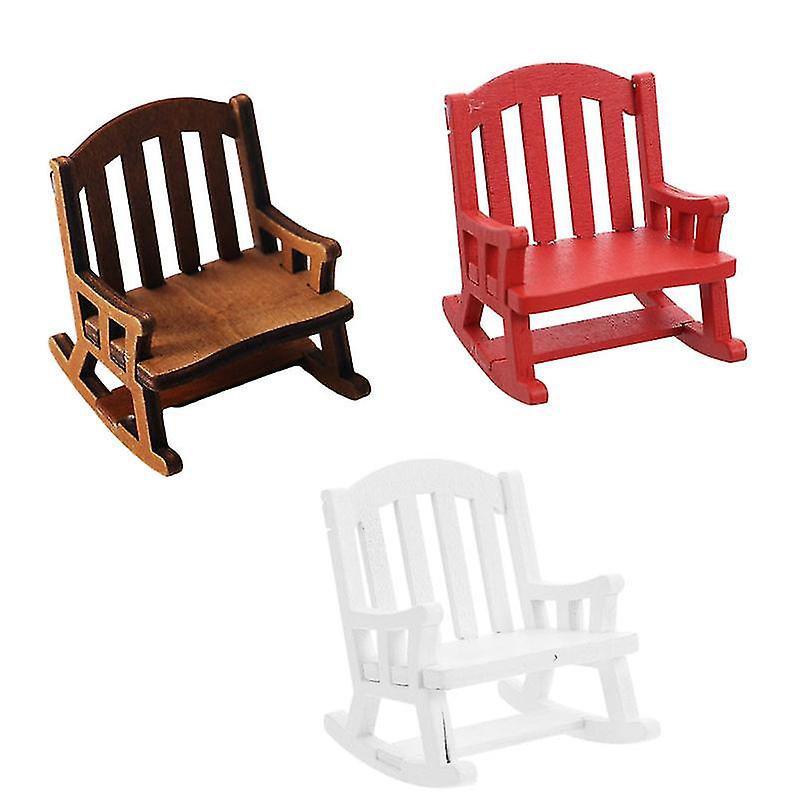 3pcs Mini Wooden Chair