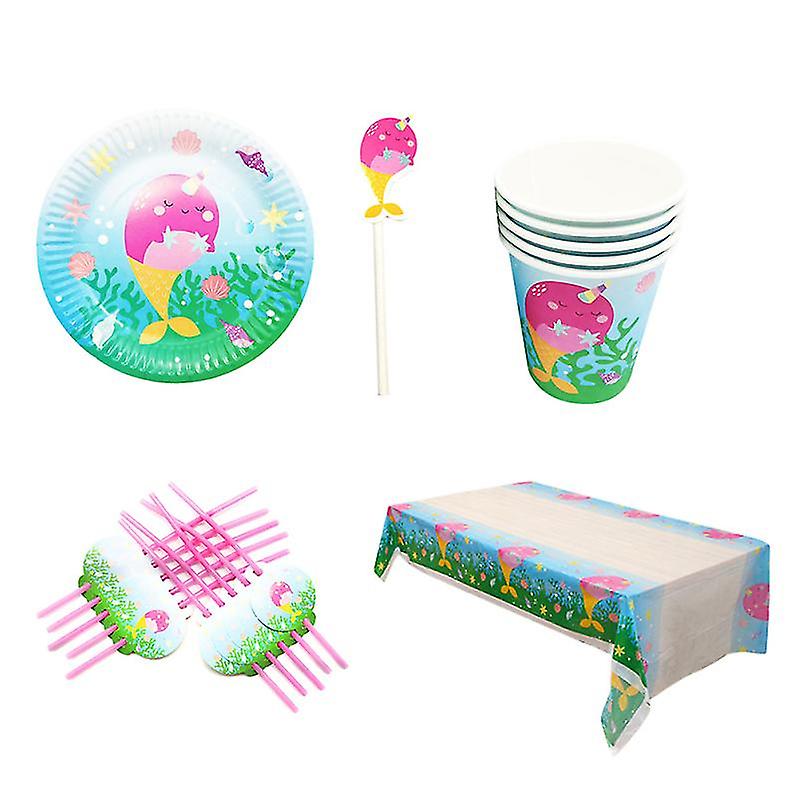 37pcs Party Disposable Tableware Set