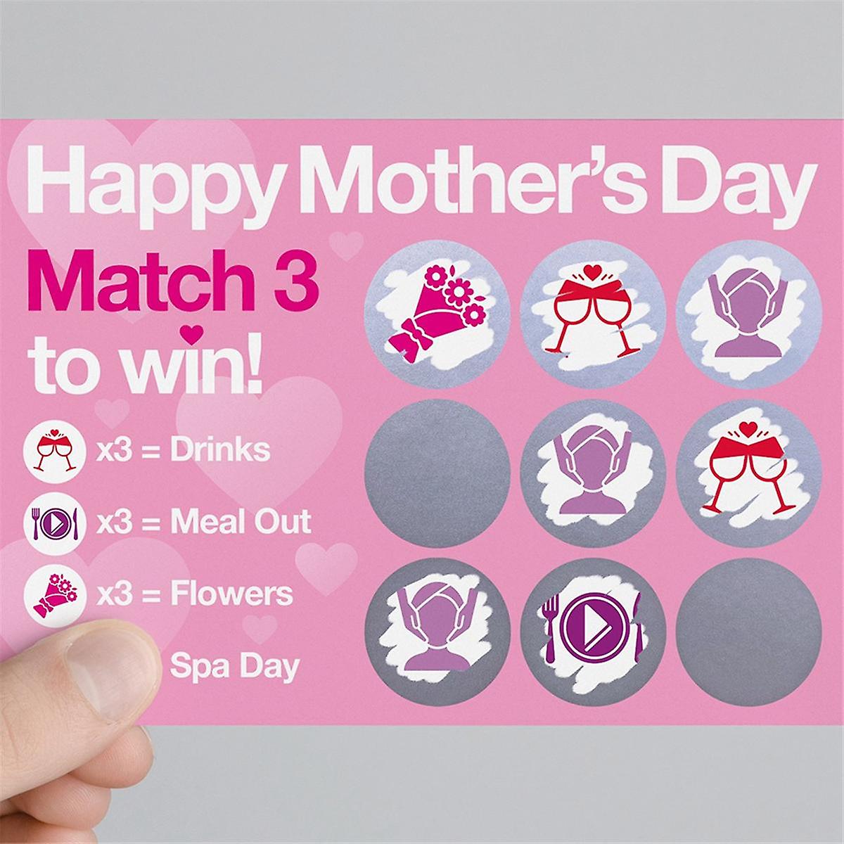 4 Set of Mothers Day Gift, , Mothers Day Scratch Card, Mothers Day Card, Scratch Card for , Her