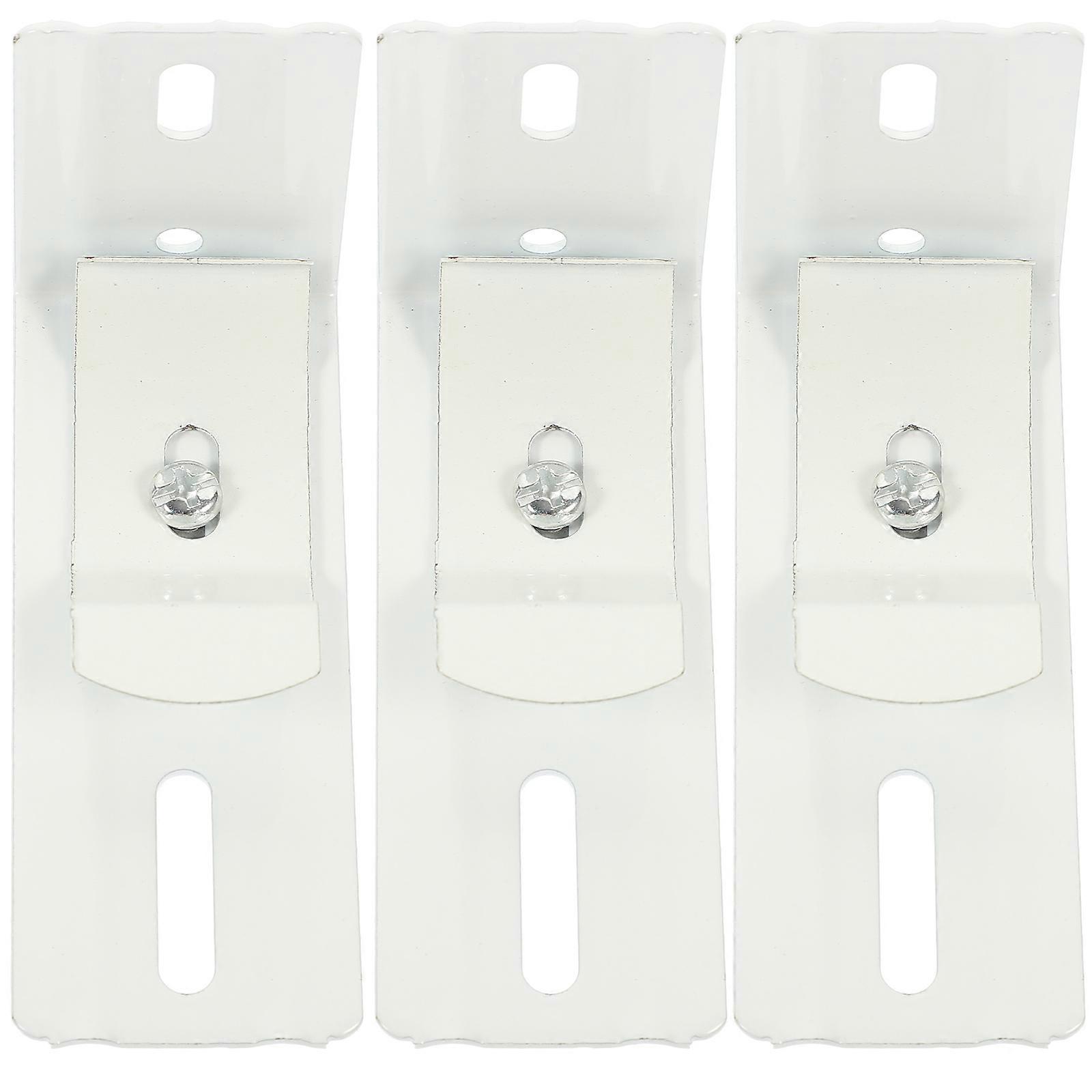 3 Pairs Vertical Blind L Bracket Sturdy Holder for Vertical Blind Internal Installation