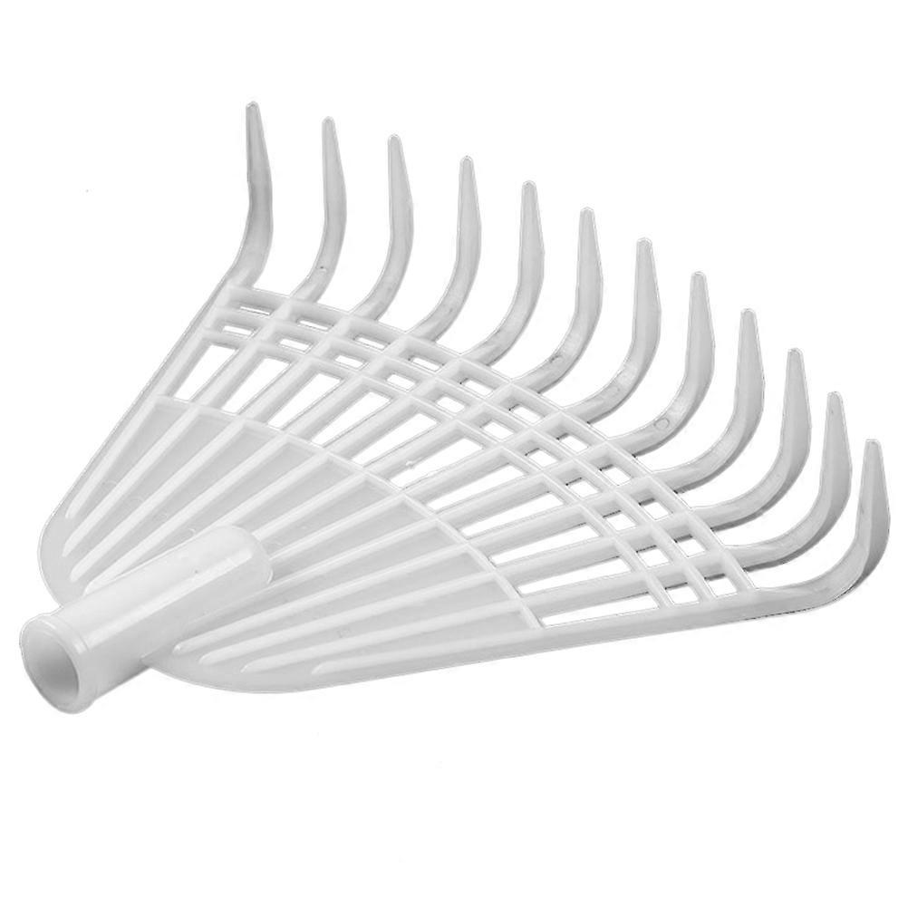 Tooliom Cultivator Gardening Tool Handle Garden Rake Teeth Cleaning Rake Leaf Rake Yard