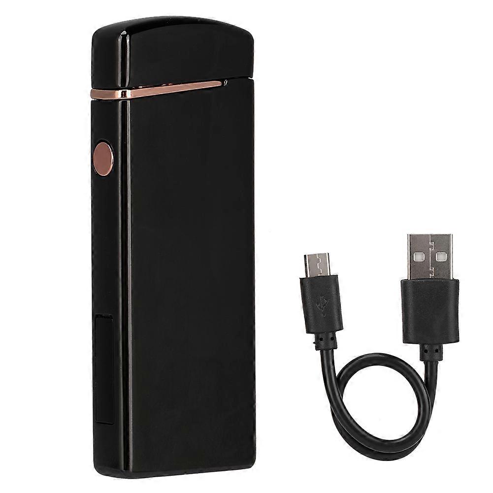 Power display USB Coil Cigarette Lighter,Cigarette Lighter, Electric USB Lighter (Black)