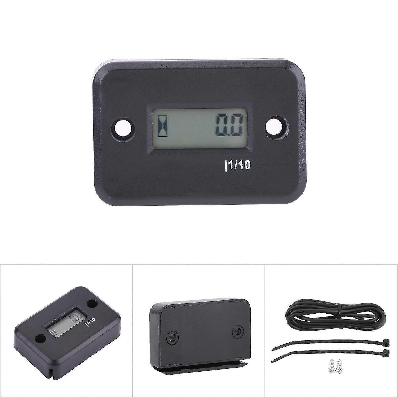 Contaore Digitale Per Motori Benzina - Timer Ore Lcd Per Tosaerba, Moto, Atv - Foto 11