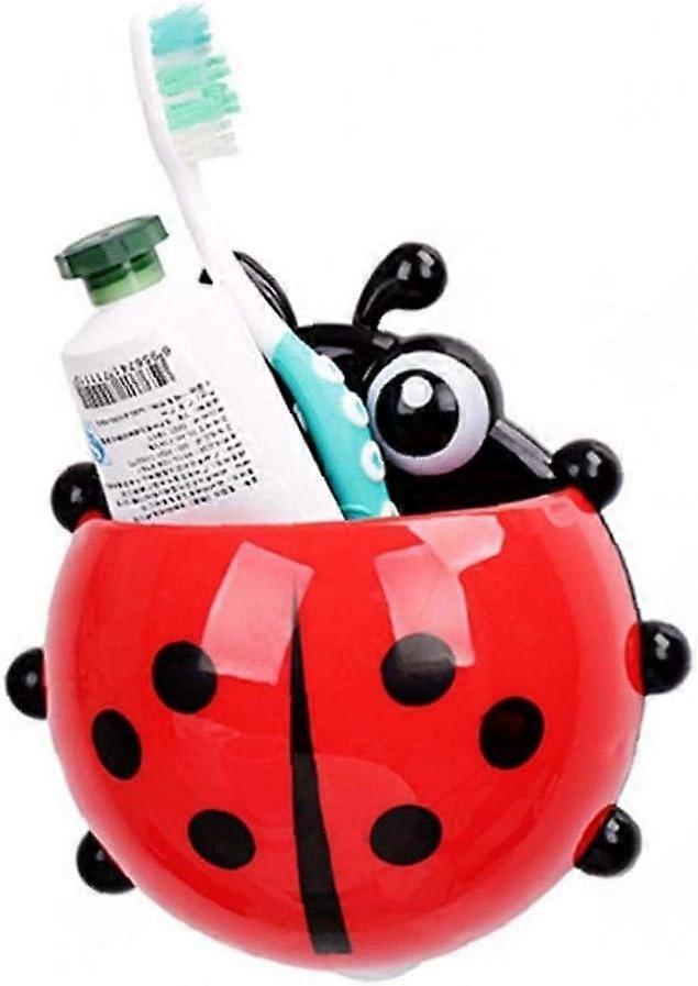 Toothbrush Holder with Suction Cup Toothpaste Holder Big Ladybird