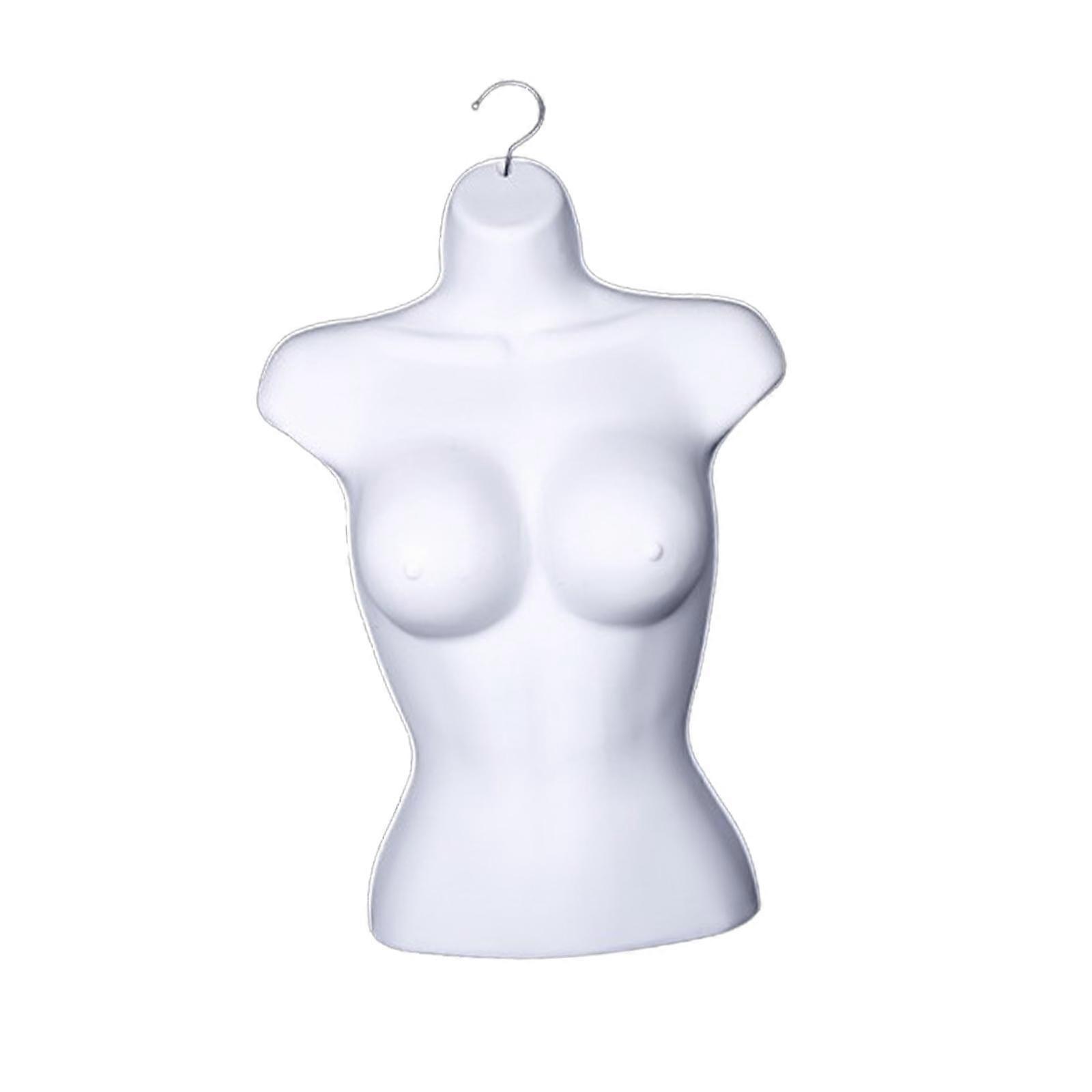Weibliche geformte formschöne Torso Mode Nähen Kleiderform hängende Form mit Haken weiß
