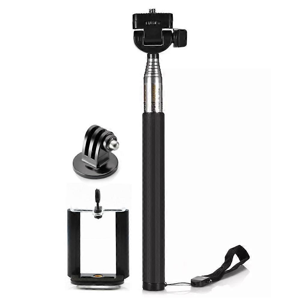 Extendable Handheld Selfie Stick Monopod + Mount Adapter For Gopro Hero 9 8 7 5 4 3 XiaoYi EKEN H9R Sport Action Camera