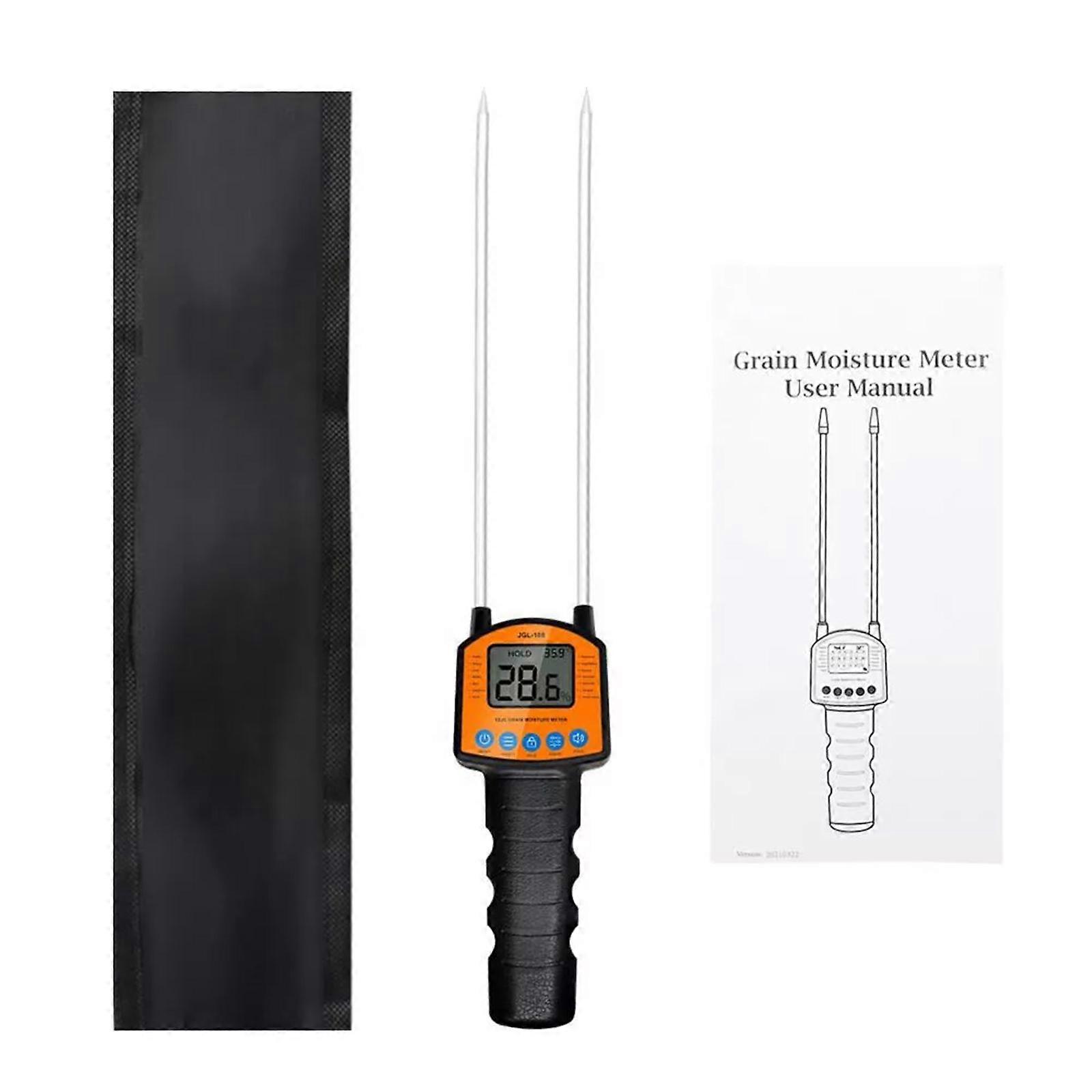 Portable LCD Moisture Tester Grain Moisture Meter Humidity Dual Sensor backlight