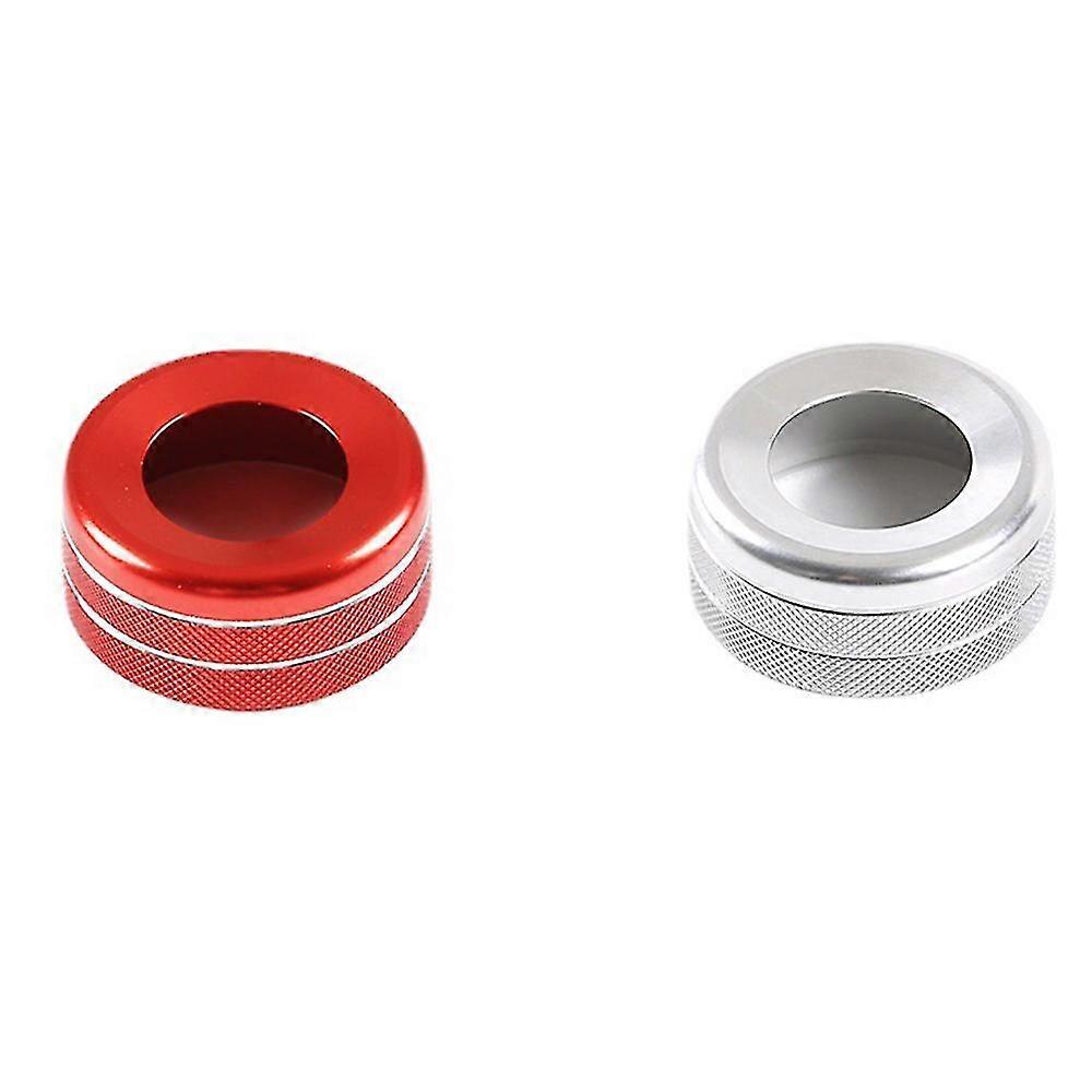 Car Central Control Volume Adjustment Knob Ring Cover(silver)