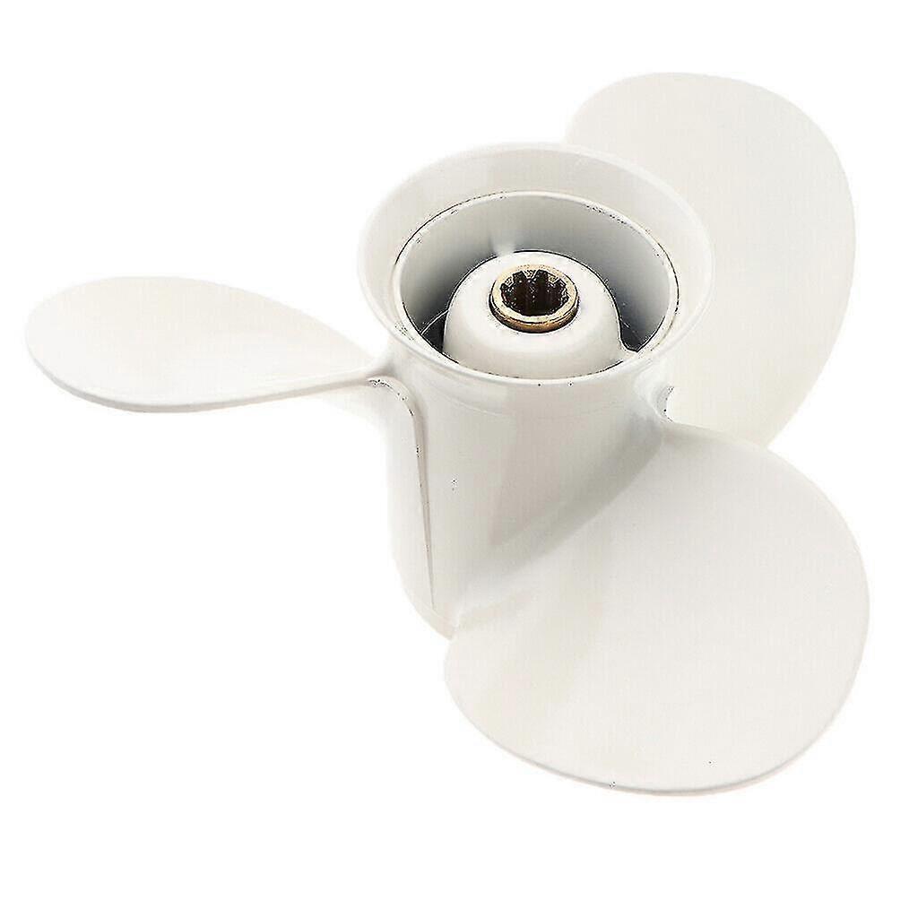 9 1/4 X 10-j1 Aluminum Alloy 3 Blade Outboard Motor Propeller For 9.9-15