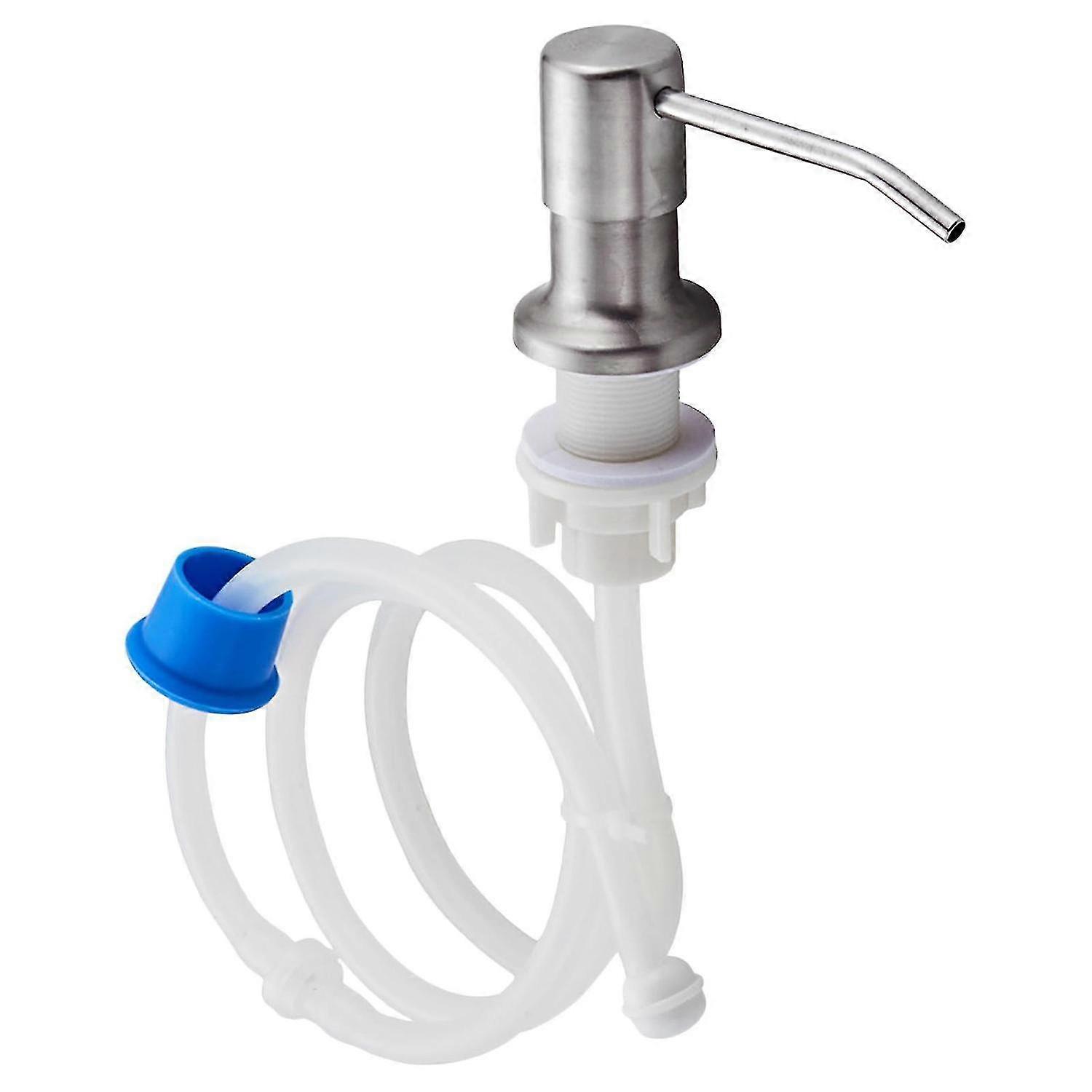 Stainless Steel Sink Soap Dispenser Detergent Pump Head And Extension Tube Set