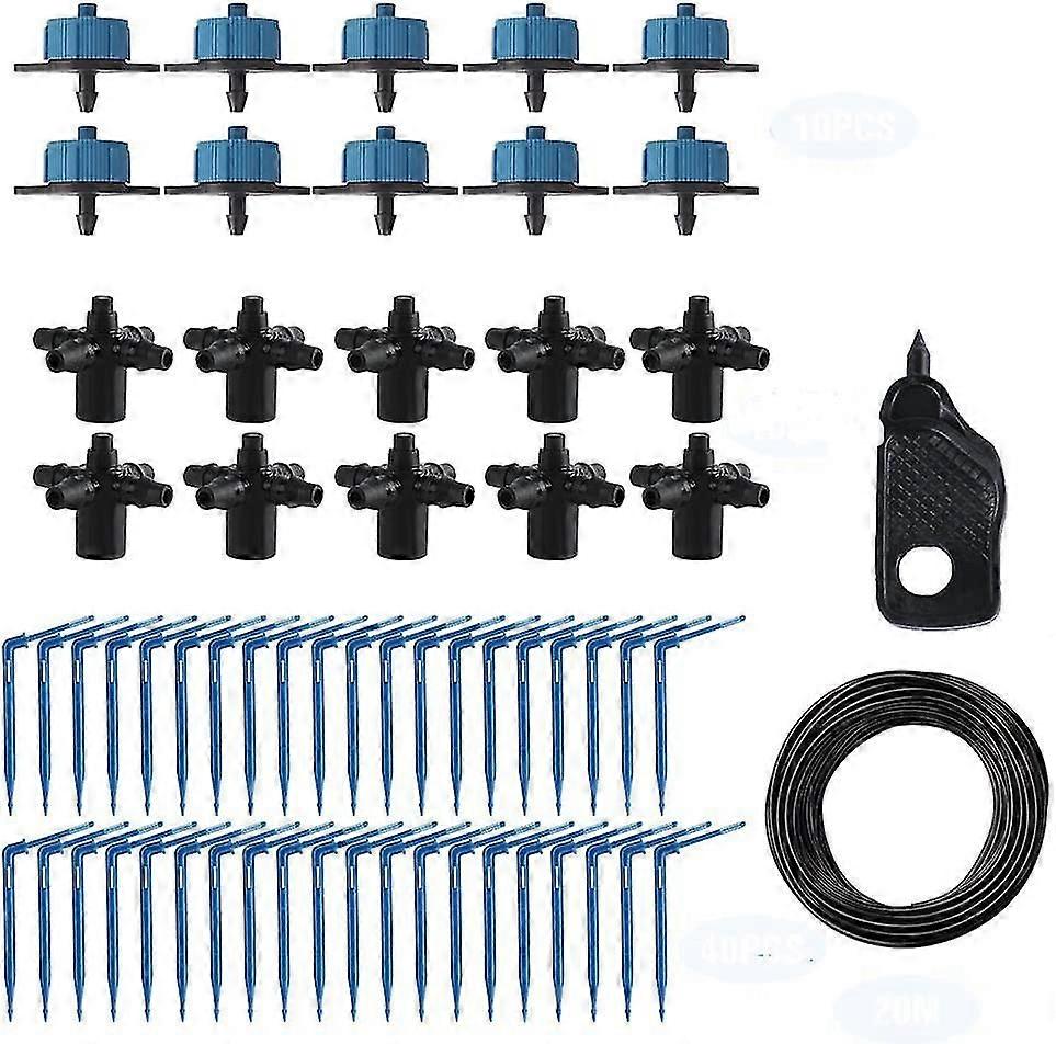 62pcs Garden Irrigation System, Automatic Drip Watering Kits