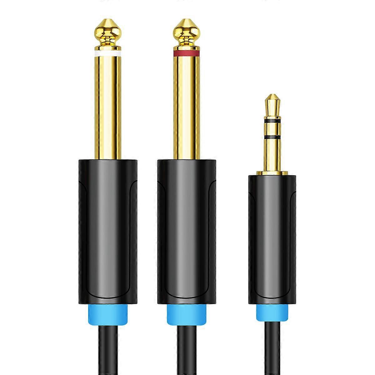 Jack 3.5mm to 6.35 Adapter Audio Cable for Mixer Amplifier