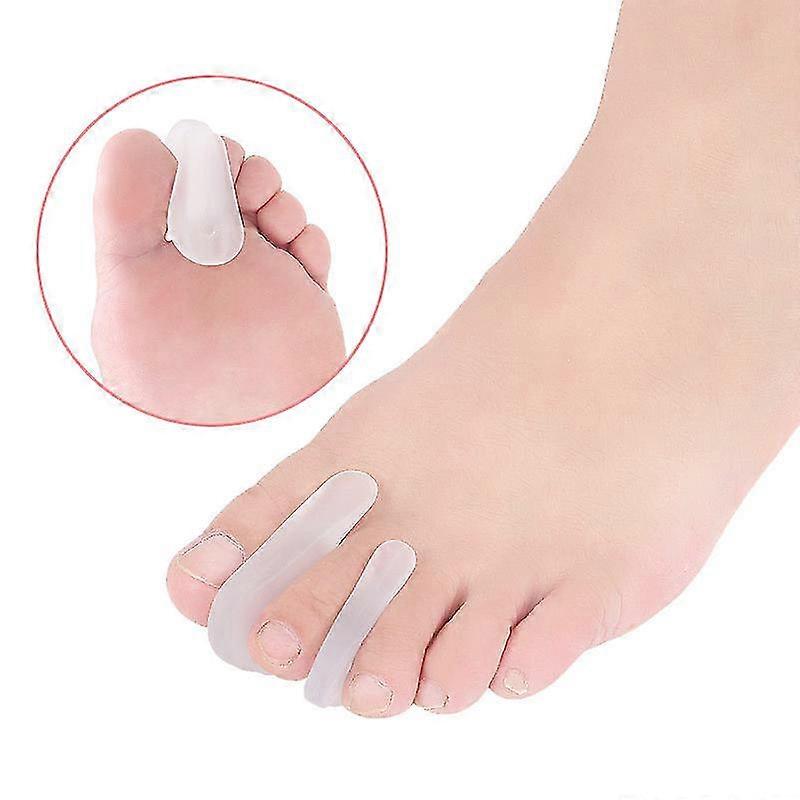 Gel Toe Separators - Toe Spacers - To Straighten Overlapping Toes, Realign Crooked Toes,hallux Valgus Relief,corrector Pad - 6 Pack