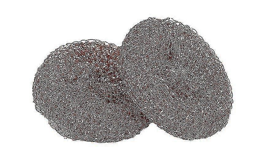 Rvs schuurspons - Pak van 10, diameter 8.5cm