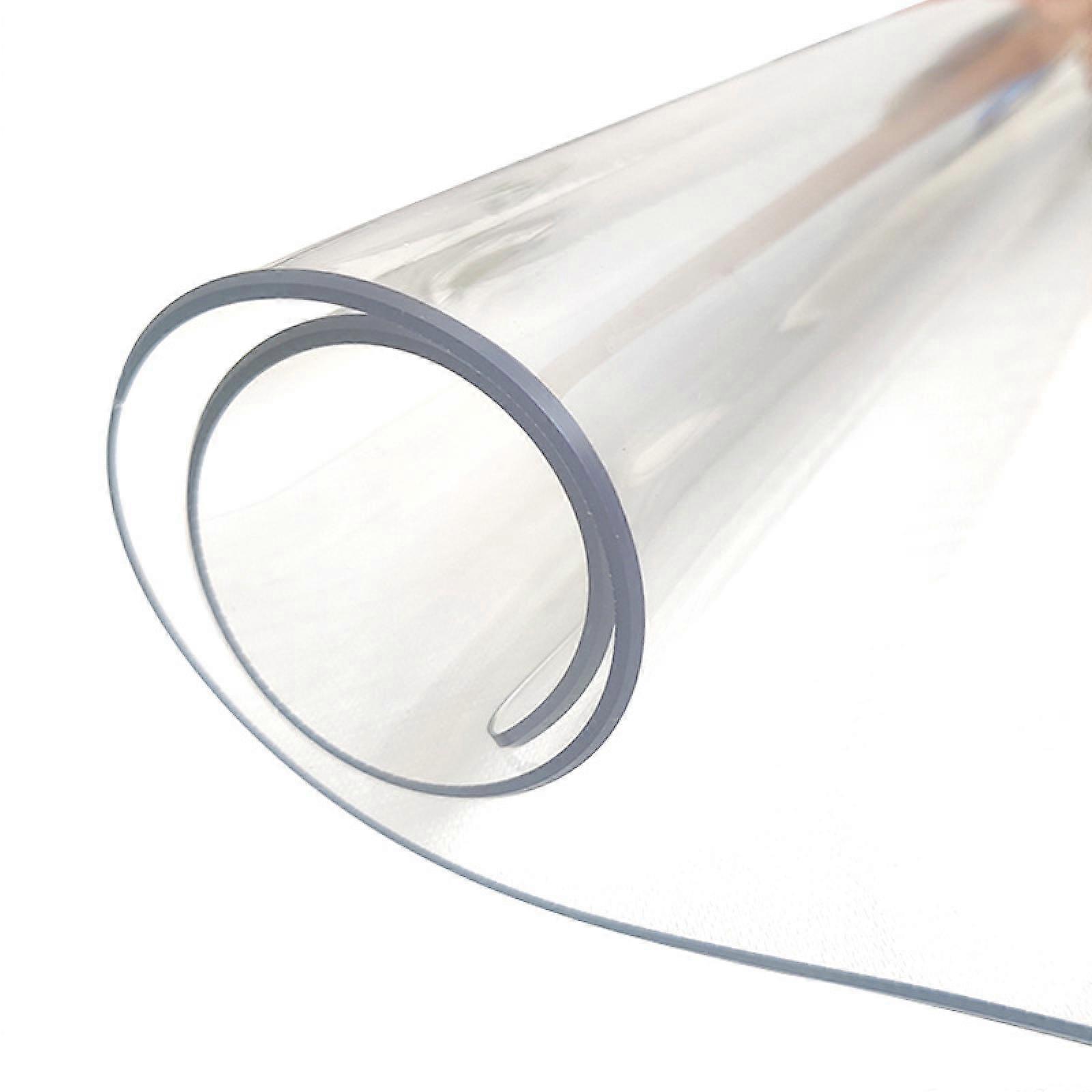Transparent 14x24 in Small Office Desk Blotter Mat Clear Plastic Table Protector Cover Pad PVC Topper Surface Proection Mat Pad Anti Scratch Table Mat