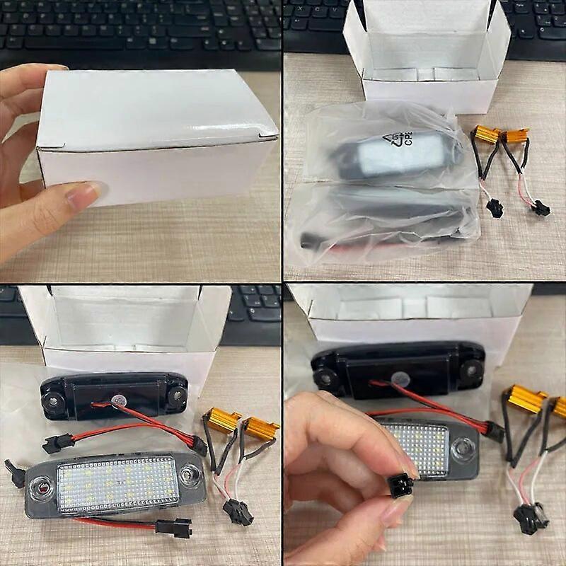 1 Pair For KIA Sorento R Sorento MX 2010~2015 18LED Car License Plate Light Number Frame LED Lamp With Resistance 2PCS