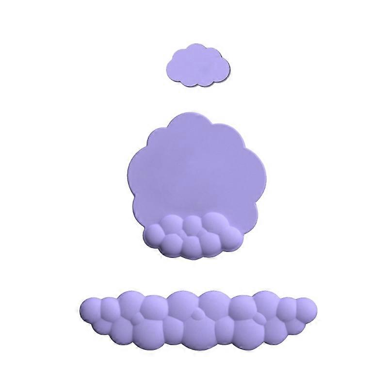 Soft PU Cute Cloud Wrist Support Pad for Keyboard Mouse PainRelief Palm Hand Wrist Rest Mat PU+Silicone+Foam Anti-Slip
