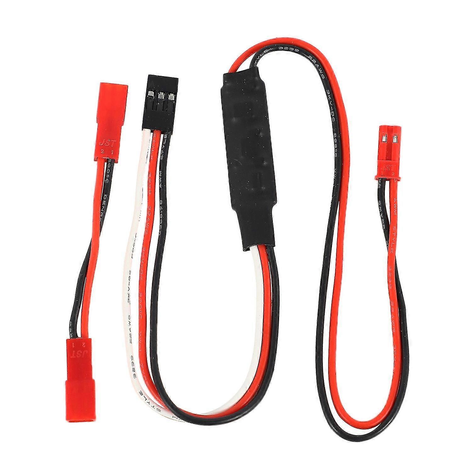 Lier CH3 3 Ways Control Line Panel Afstandsbediening Ontvangerkabel voor 1/10 RC Crawler Axial SCX1