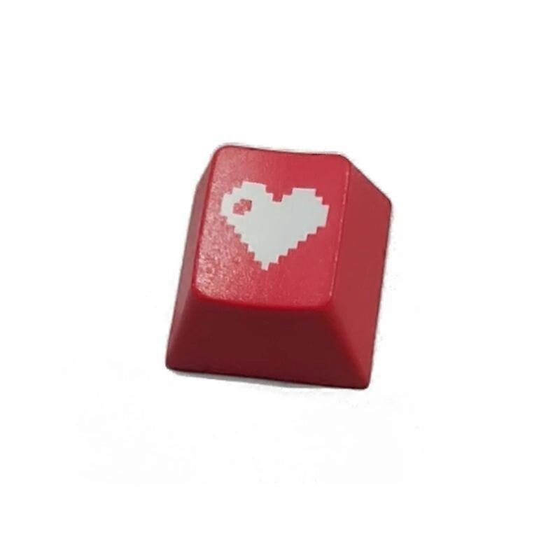 New High Quality R4 Keycap Love Cherry Profile Dip Dye Sculpture PBT Keyboard Keycap for Mechanical Keyboard Etched Pixel 96BA