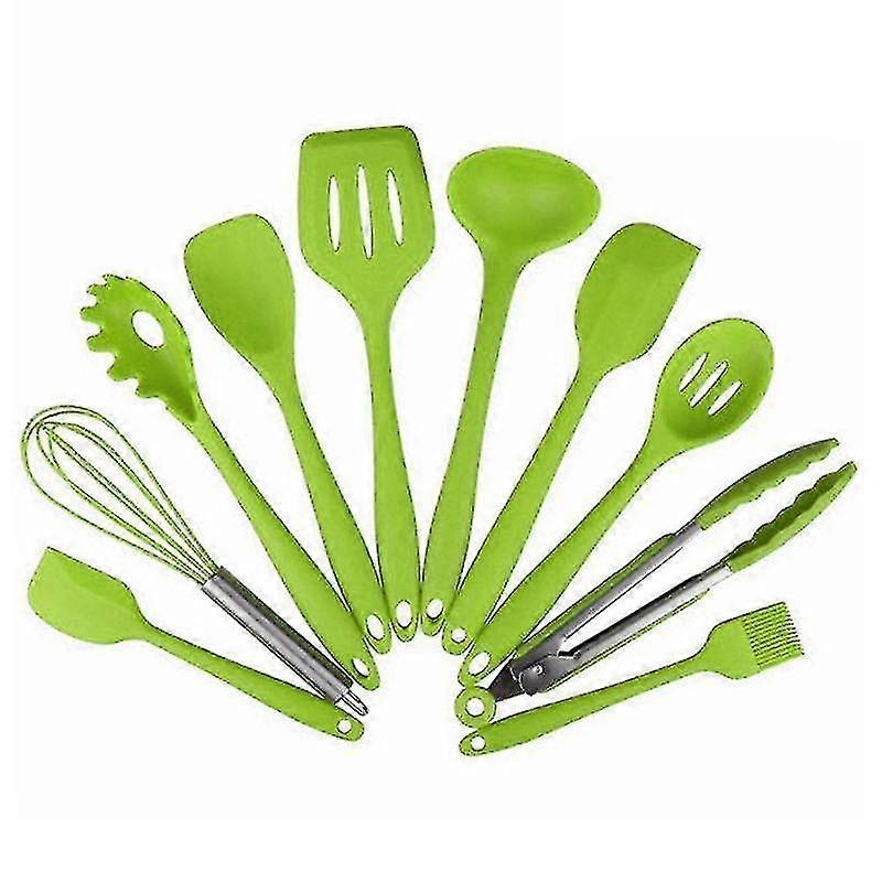 10 Pcs Kitchenware Silicone Heat Resistant Kitchen Cooking Cooking Tool Sets|cooking Tool Sets
