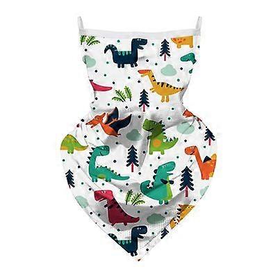 قناع ركوب الأذن المعلقة للأطفال قناع الجليد الحريري الشبكي الطباعة مثلث منشفة واقية من الشمس تنفس الرياضة السحرية وشاح الرأس