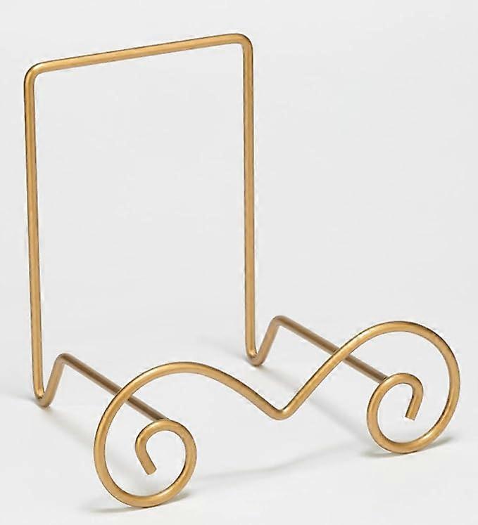 Stratford 8*8CM Gold Metal Bowl Stand Display Rack Easel for Bowls, Platters, Cookbooks, Plates and Artwork