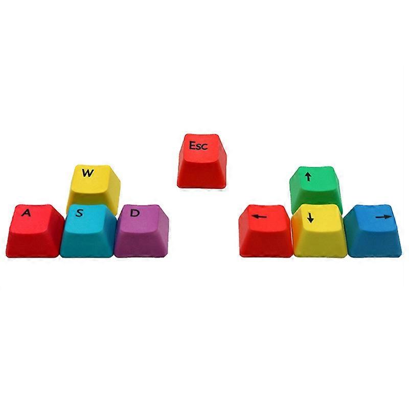 9Pcs W/S/A/D/Esc Directional Keys Keycaps Supplement for Mechanical Keyboard