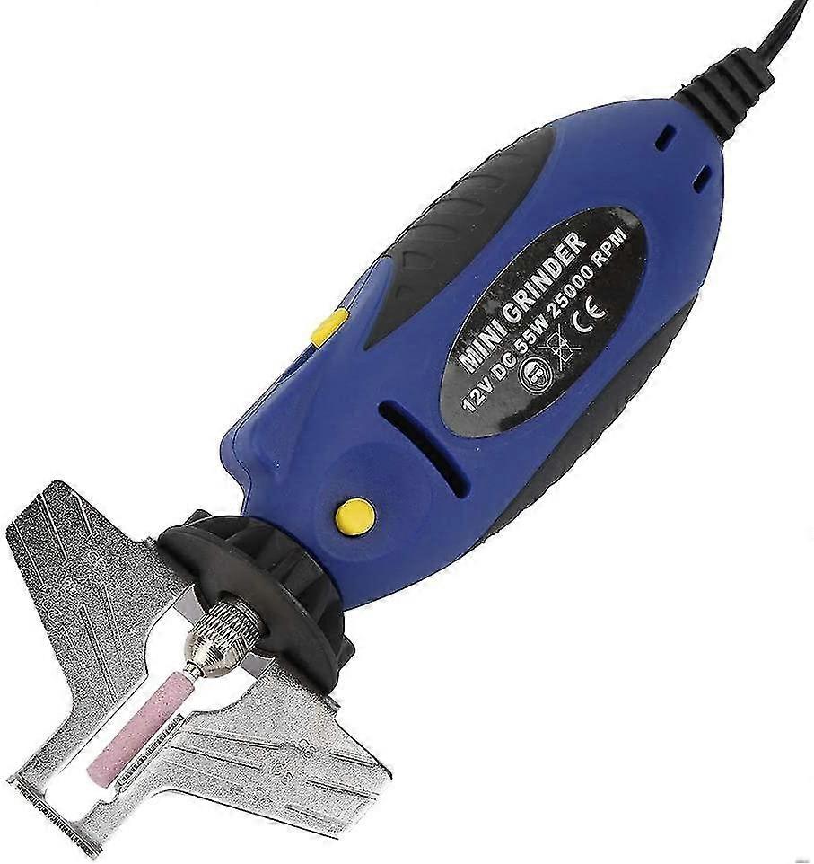 Chainsaw Chain Grinder, 12v Portable Electric Chainsaw Sharpener Mini Chain Saw Grinder Outdoor Grinding Machine Tools