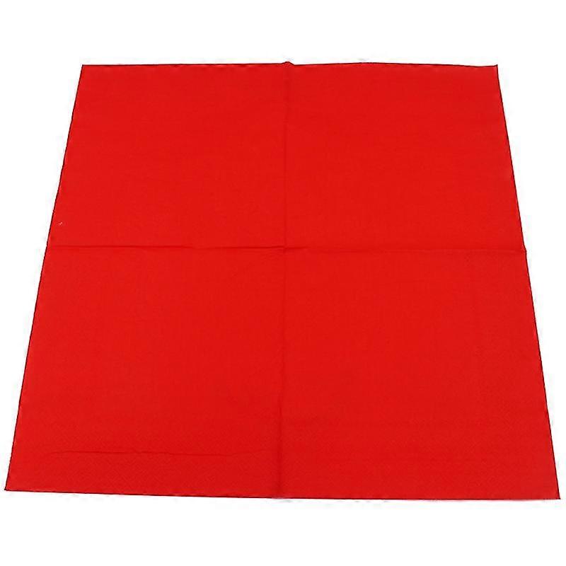 1 Pack Solid Color Printed Paper Napkin (red)