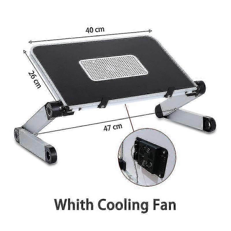 Adjustable Portable Laptop Desk With Cooling Fan