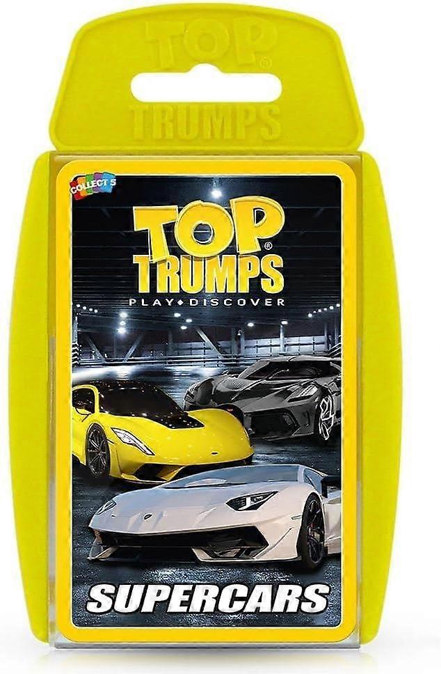 Suosituimmat Trumps Classics Supercars -korttipeli