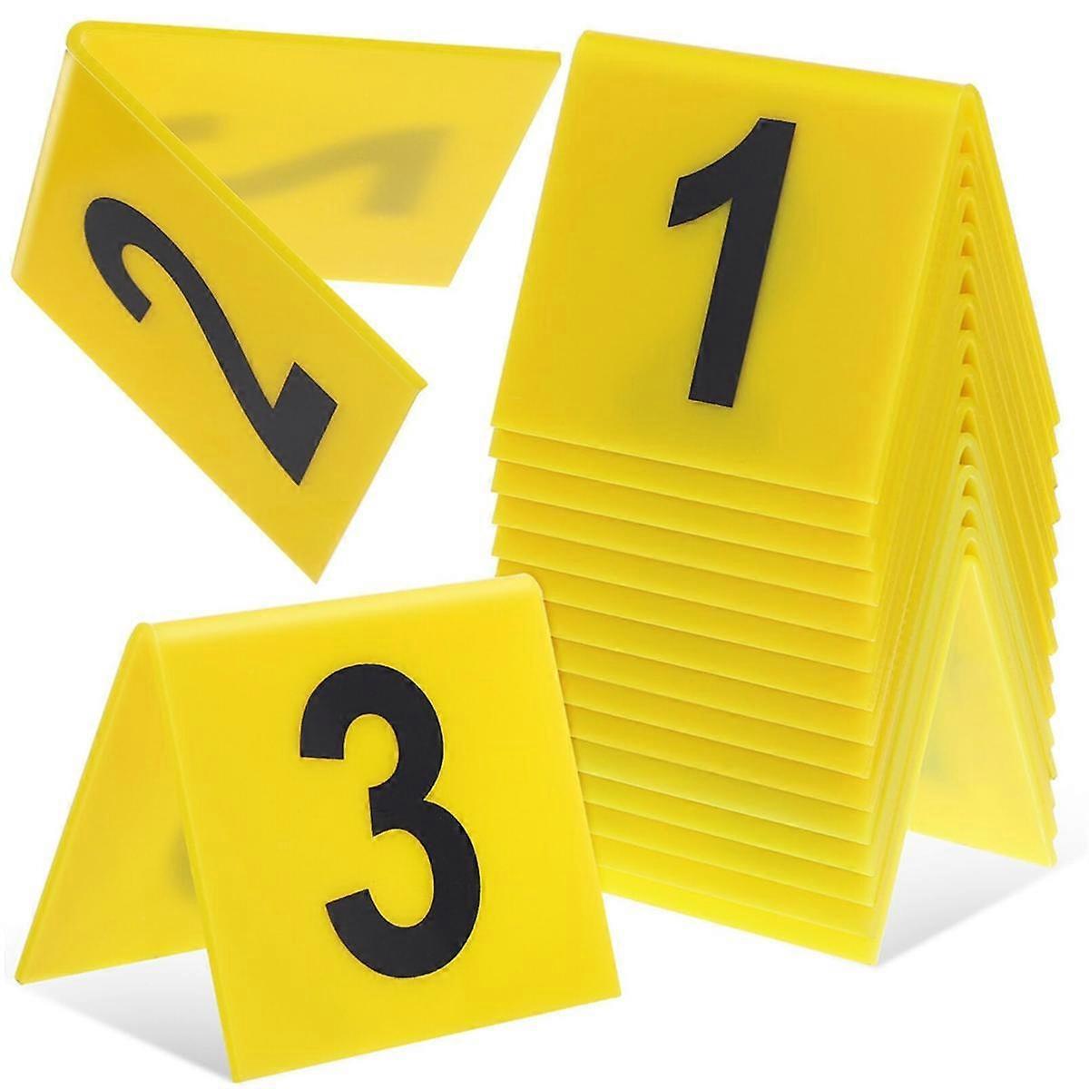 Acrylic Table Number Signs, Table Tent Sign with Number Plates 1-15, Table Numbering, Table Number