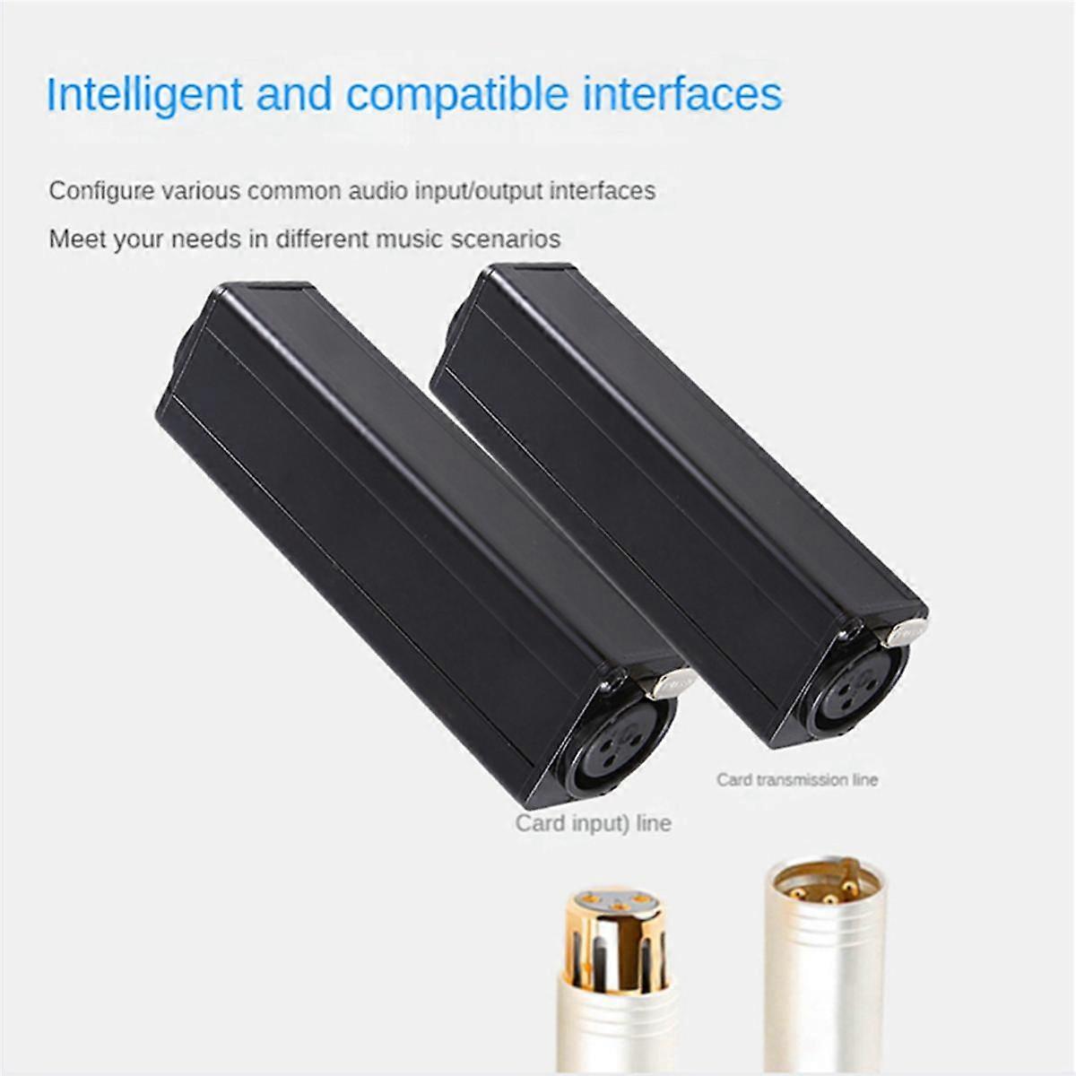 -D2 Professional XLR Audio Current Sound Isolator Cannon Stereo Audio Isolator to Eliminate Common