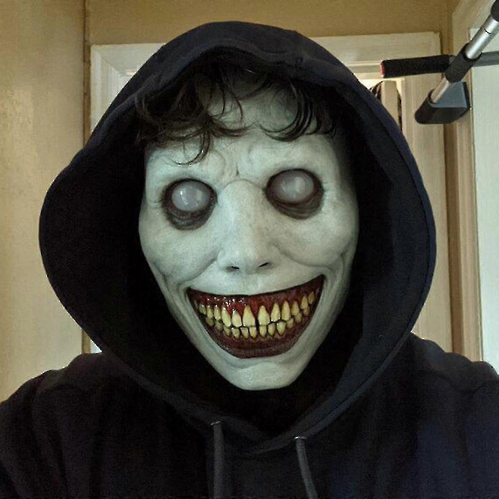 Halloween Horror Mask Cosplay Scary Smiley Face Demon Mask Creepy