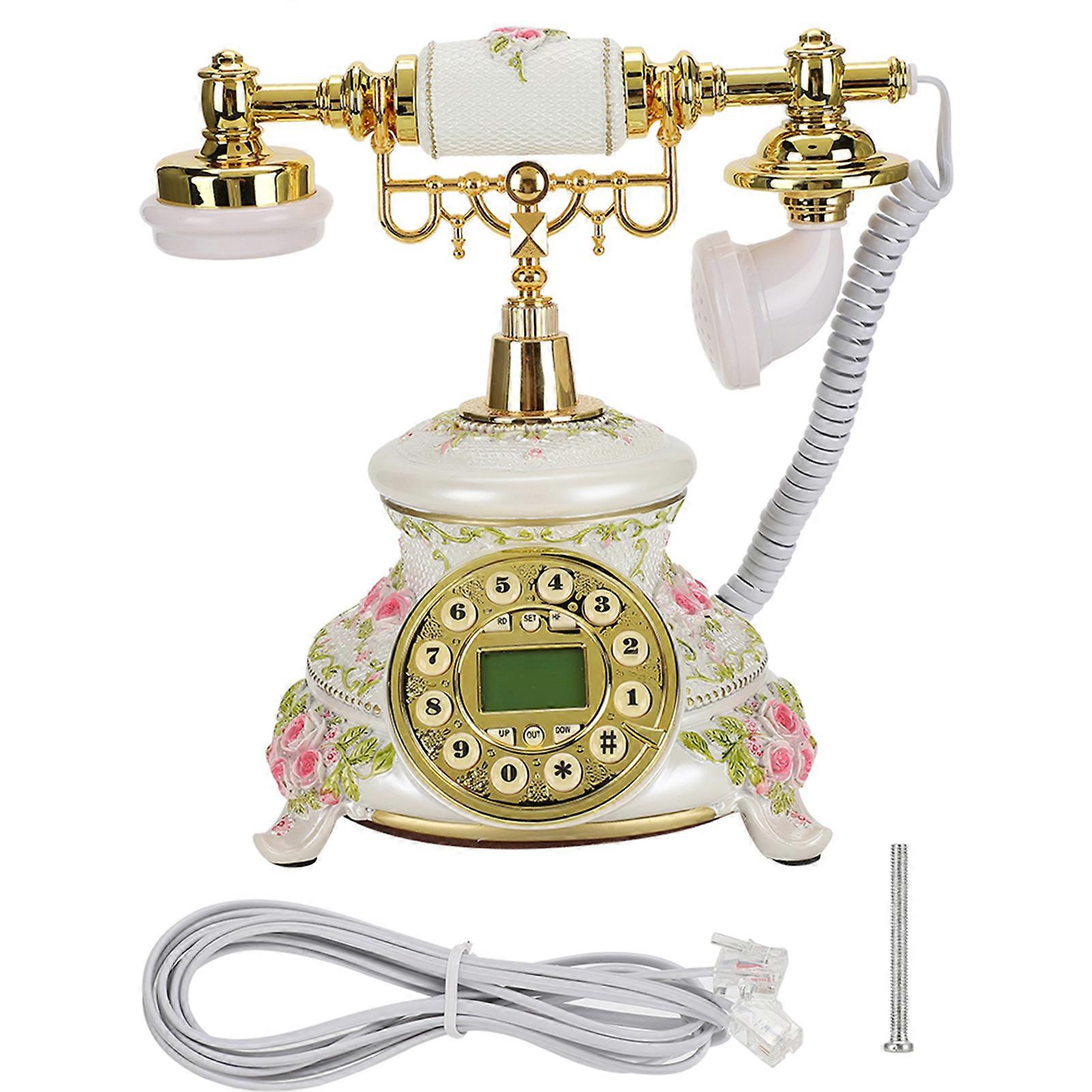 MS-5700C FSK/DTMF Caller ID Automatic Detection Backlight IP Retro Telephone with Electronic Calendar/Date/Clock/Week Display