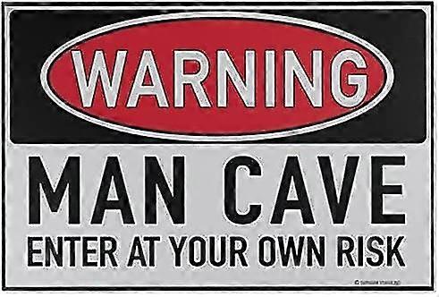 Aviso Caverna Homem Entrar Por Sua Própria Risco 8x12 Polegadas OU 12x16 Polegadas Pés Área Engraçada Tapete Indoor Welcome M