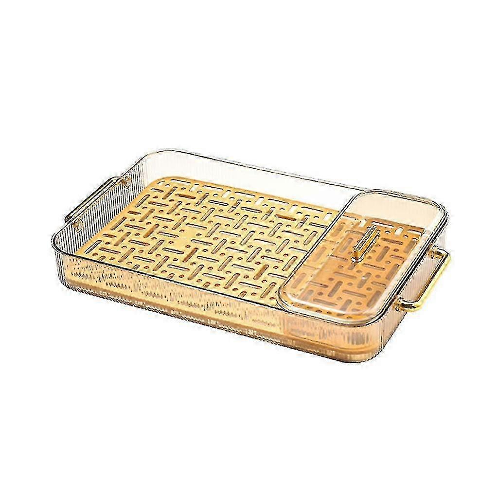 Drain Tray Double Layer Plastic Dish Drainer Kitchen Drain Shelf Sink Plate