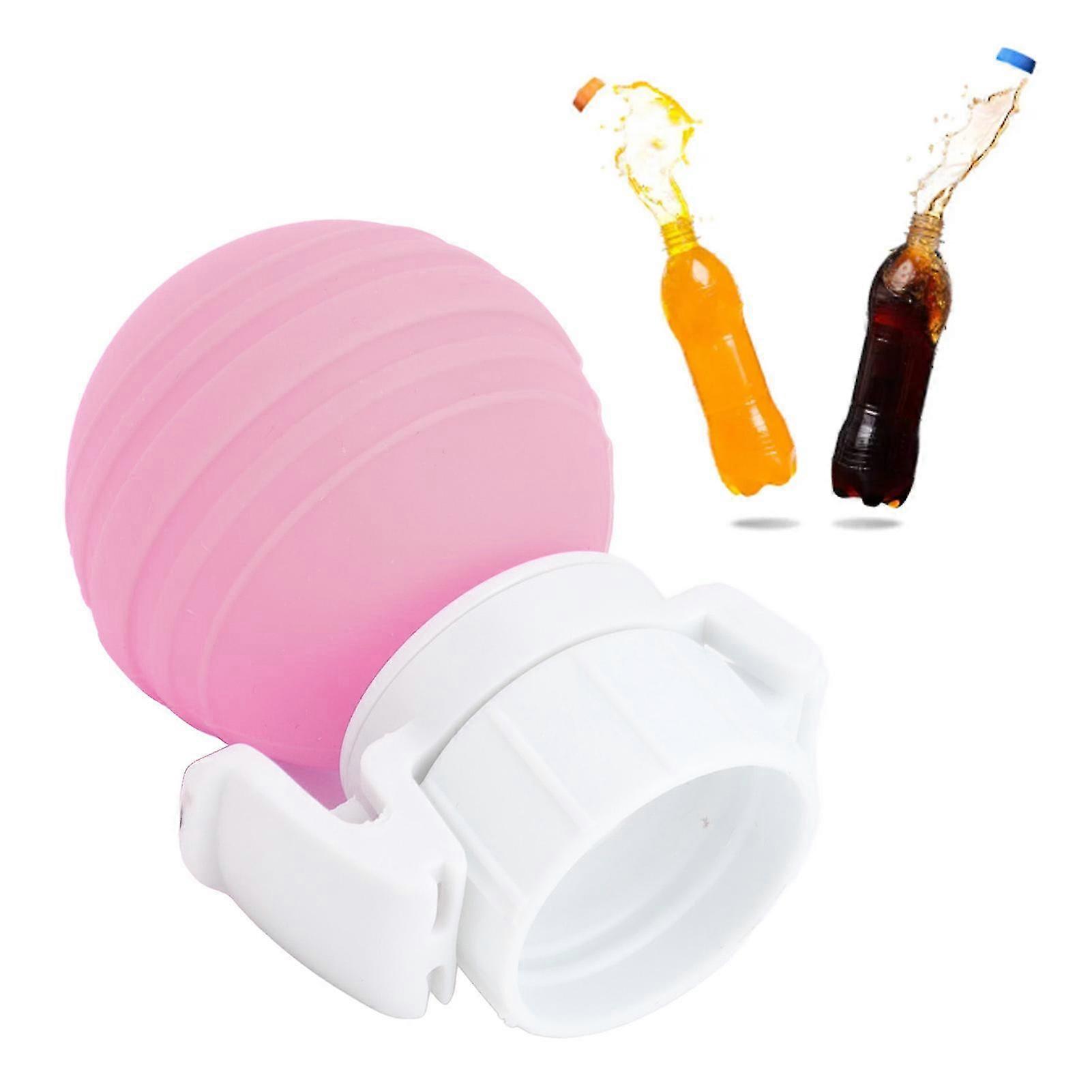 Pump Lid Soda Bottle Cap With Air Pump,reusable Silicone Leakproof Fizz Keeper Pump Cap Saver Stopper For Picnic, Beach, Family Gathering, Party Zekai