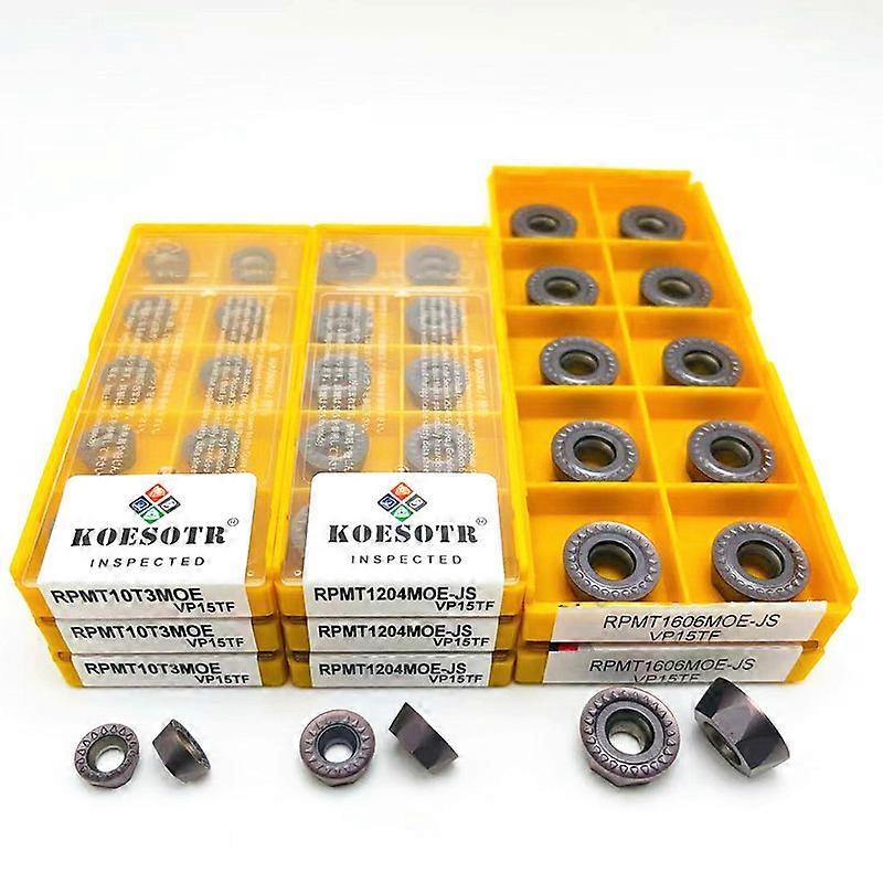 Lathe tool RPMT1204 RPMT1606 RPMT10T3MO E JS VP15TF High quality internal round carbide blade RPMT 1204CNC metal lathe tool RPMT