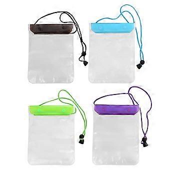 4pcs Outdoor Rafting Large Capacity Waterproof Phone Pouch PVC Swimming Fishing