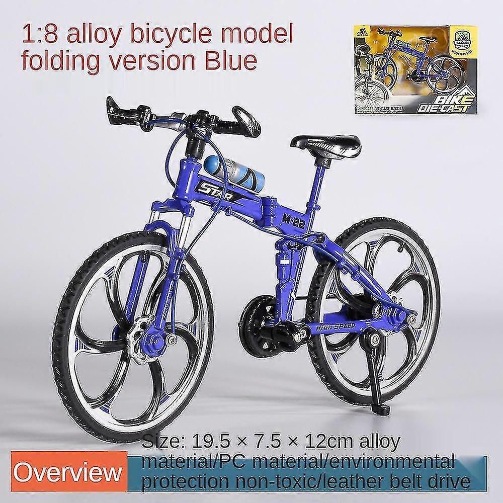 1:8 Simulation Alloy Mountain Bike Speed Reduction Bicycle Model Mini Bicycle Toy Decoration