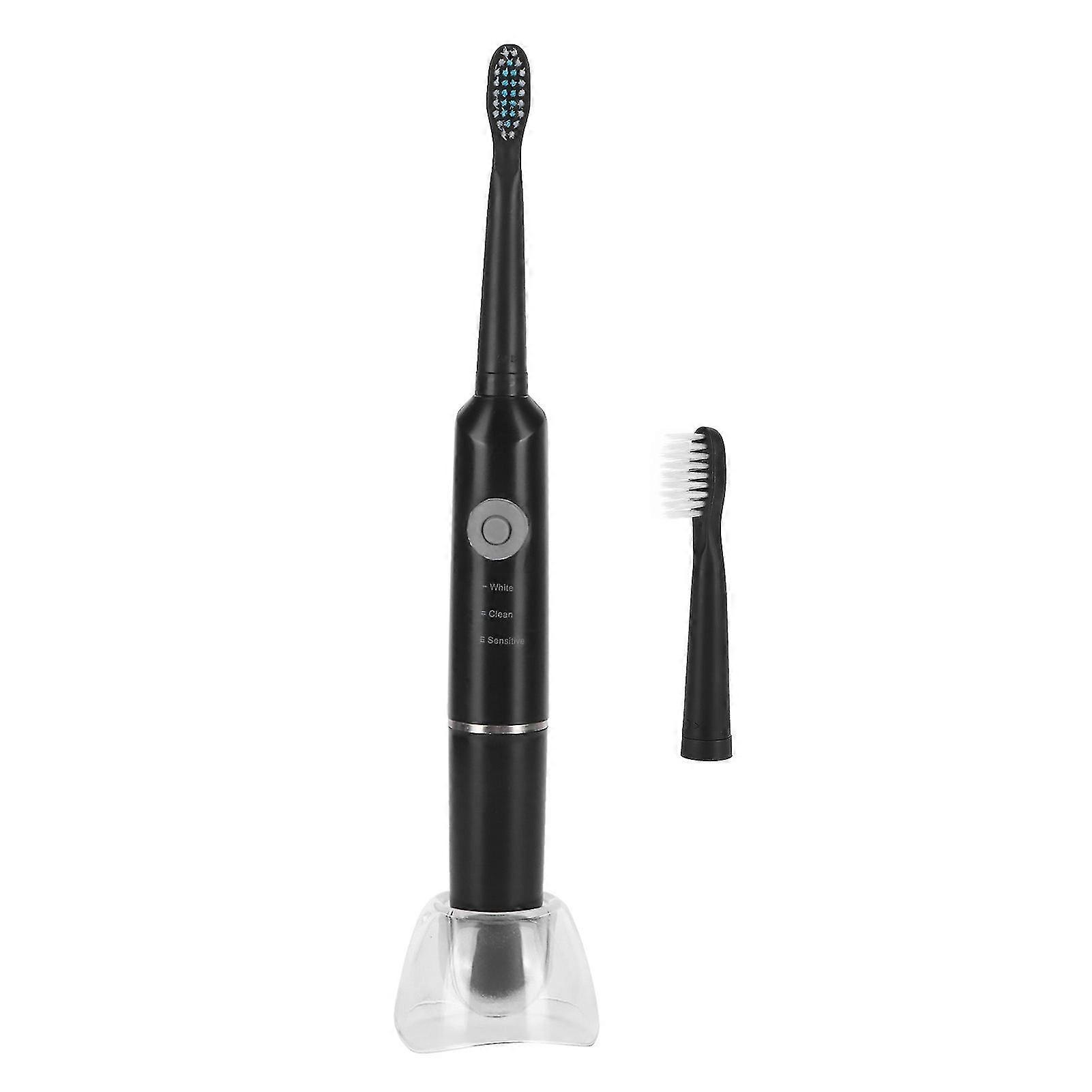 Waterproof Sonic Electric Toothbrush - 3 Gears Adjustment (Black)