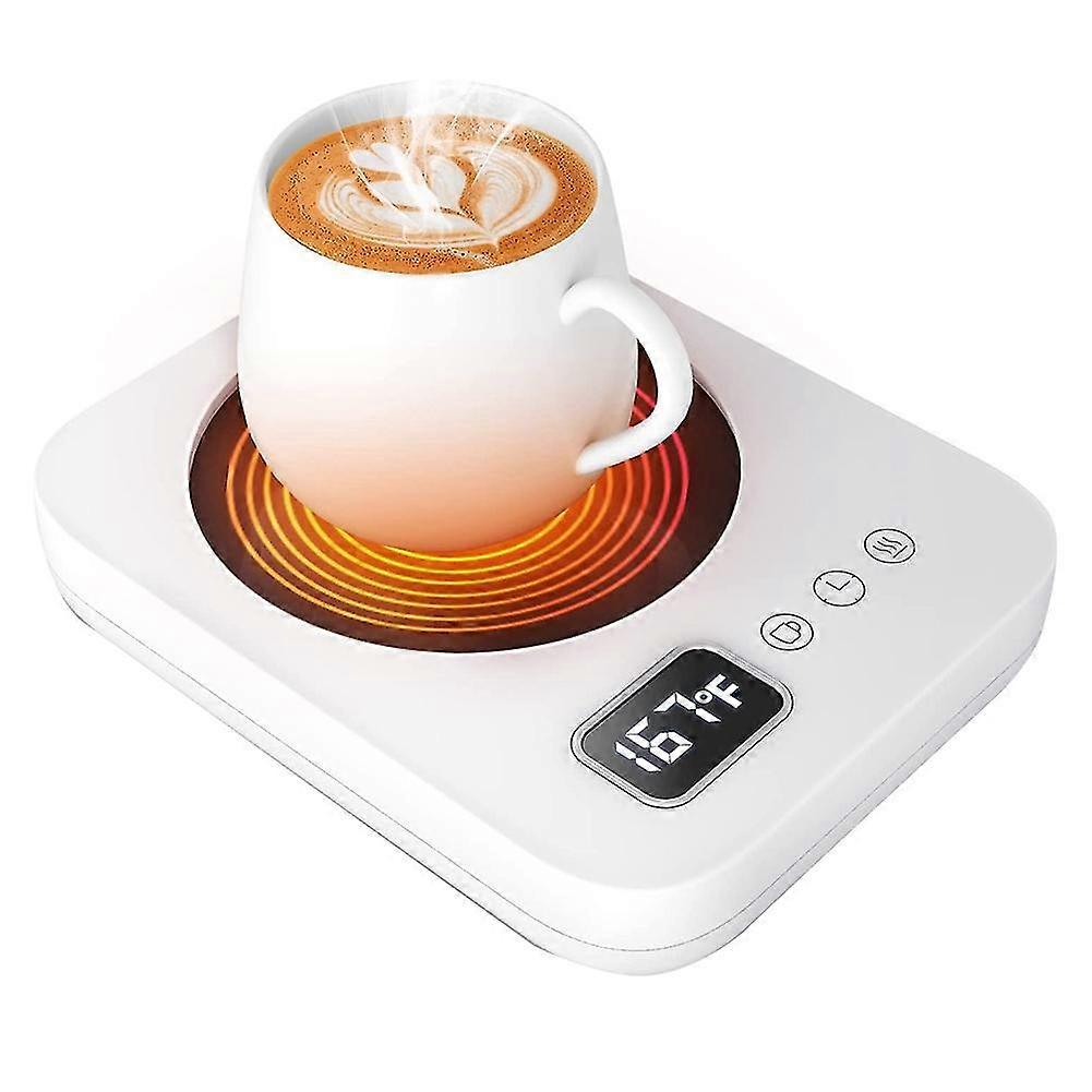 Coffee Mug Cup Mug For Desk With 3-temp Settingsgravity Sensor Switchauto Shut Off, White Us Plug