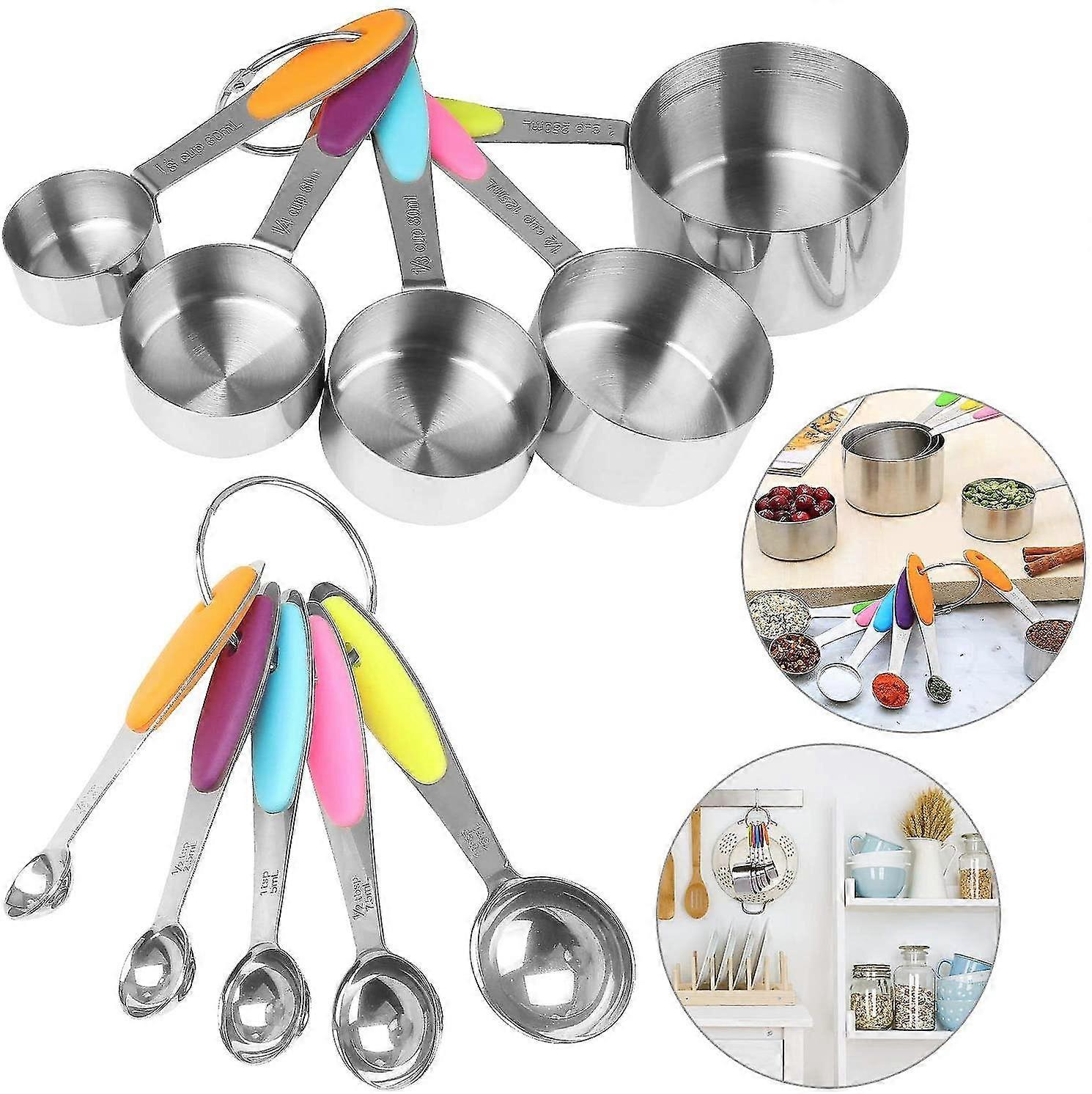 Measuring Cup Spoon To Measure 10.5 Cup Spoon To Measure + 5 Spoons To Measure Measuring Spoon 18/8 Set