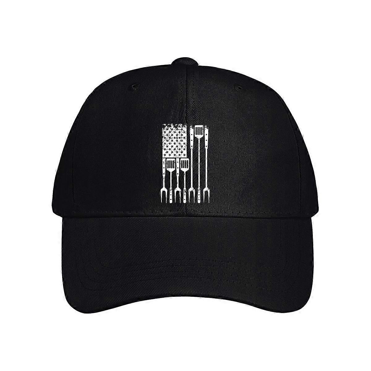 Barbecue Grill American Flag Baseball Cap